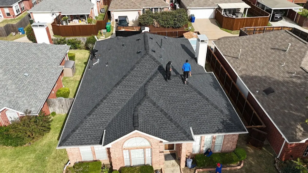 Slate & Tile Roof Repair work in progress on a Fair Oaks property